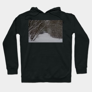 snow uk 2018 tree tunnel beast from the east Hoodie